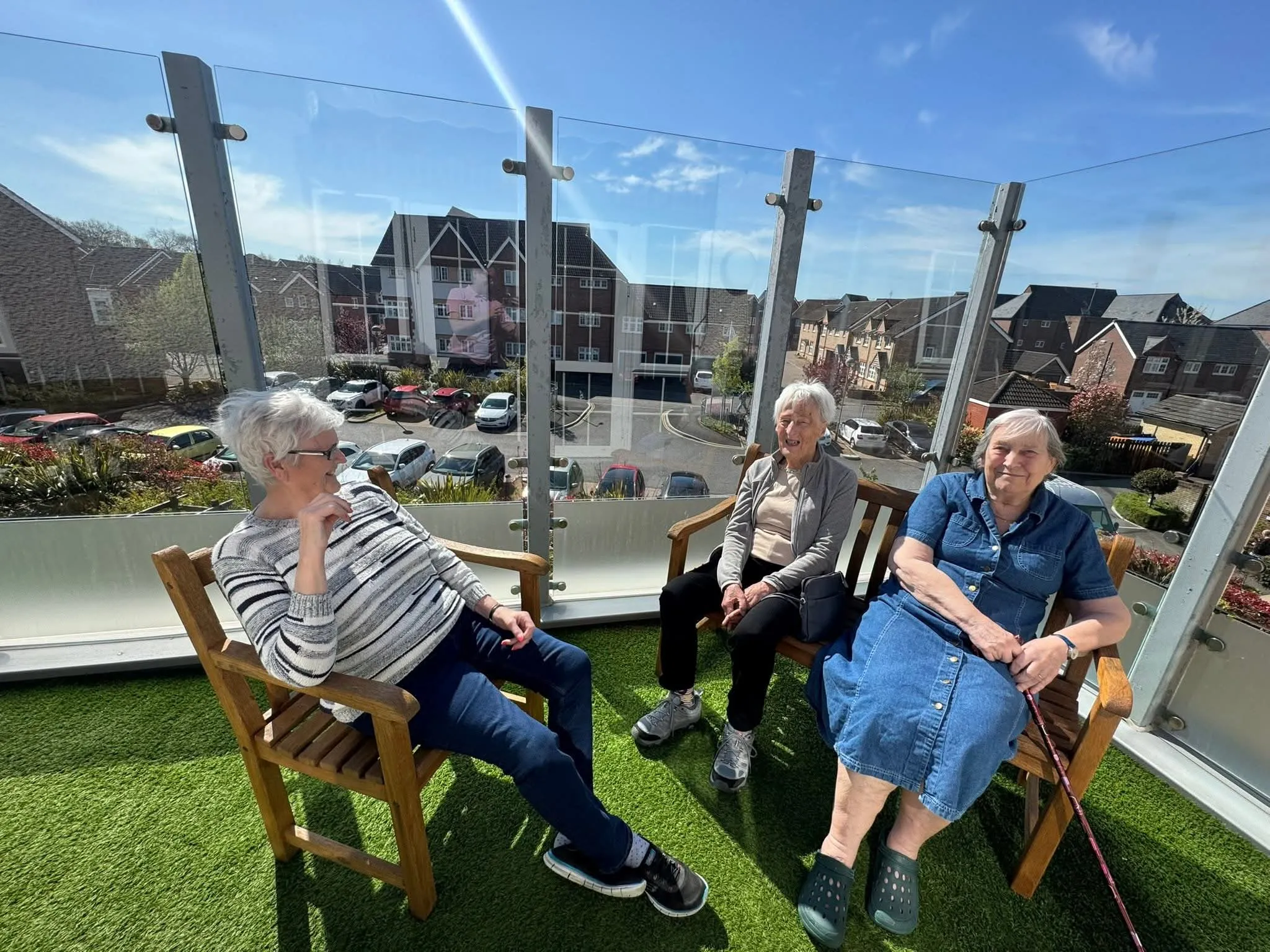 Enjoying the sunshine 