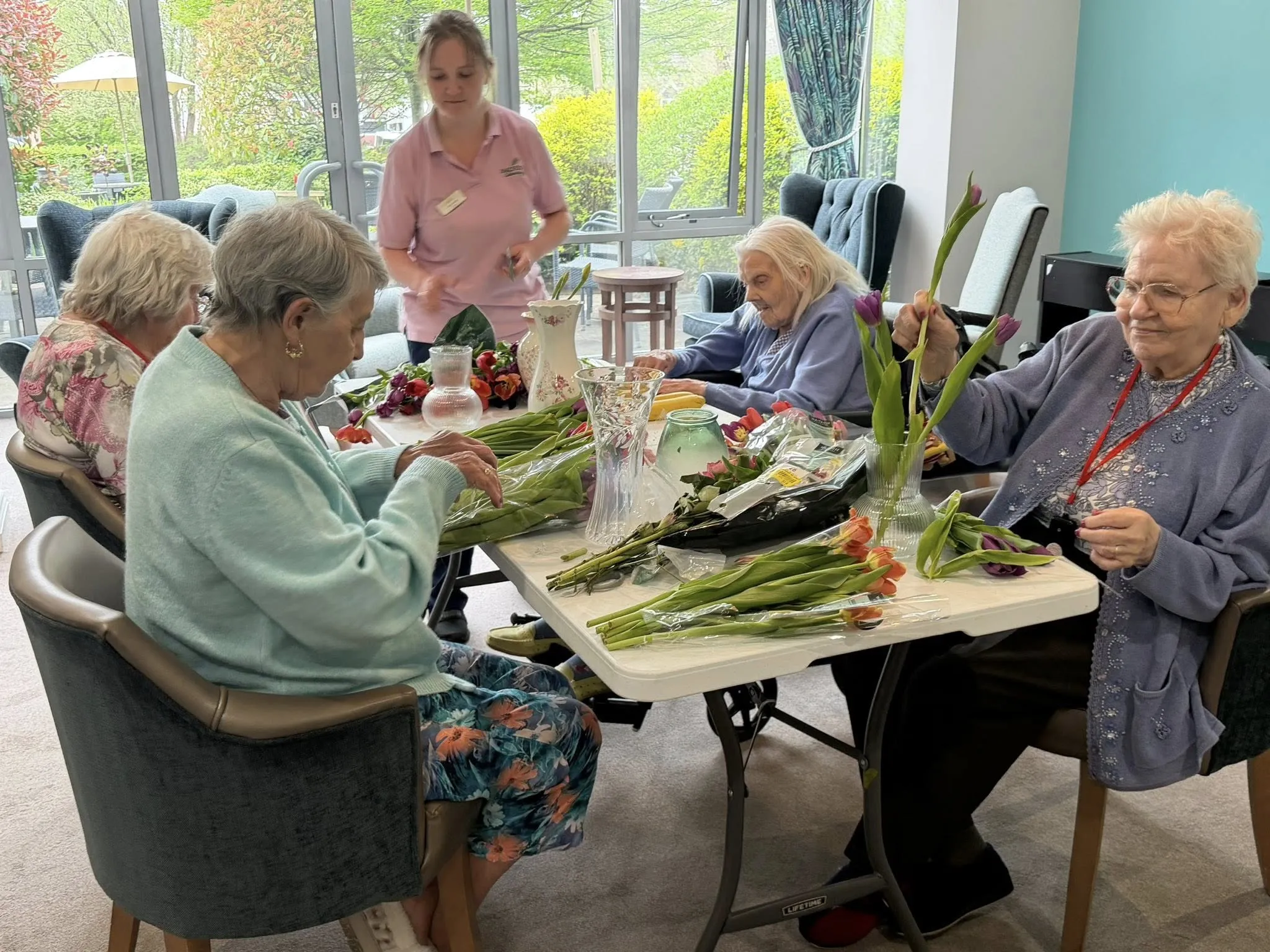 Flower arranging 