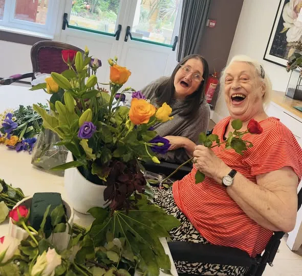 Flower arranging
