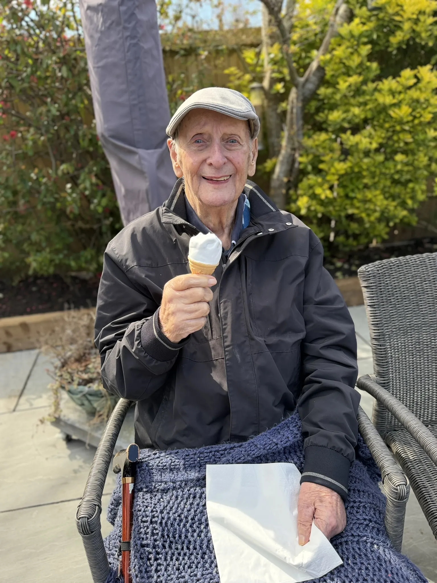 Ice cream in the Spring sun