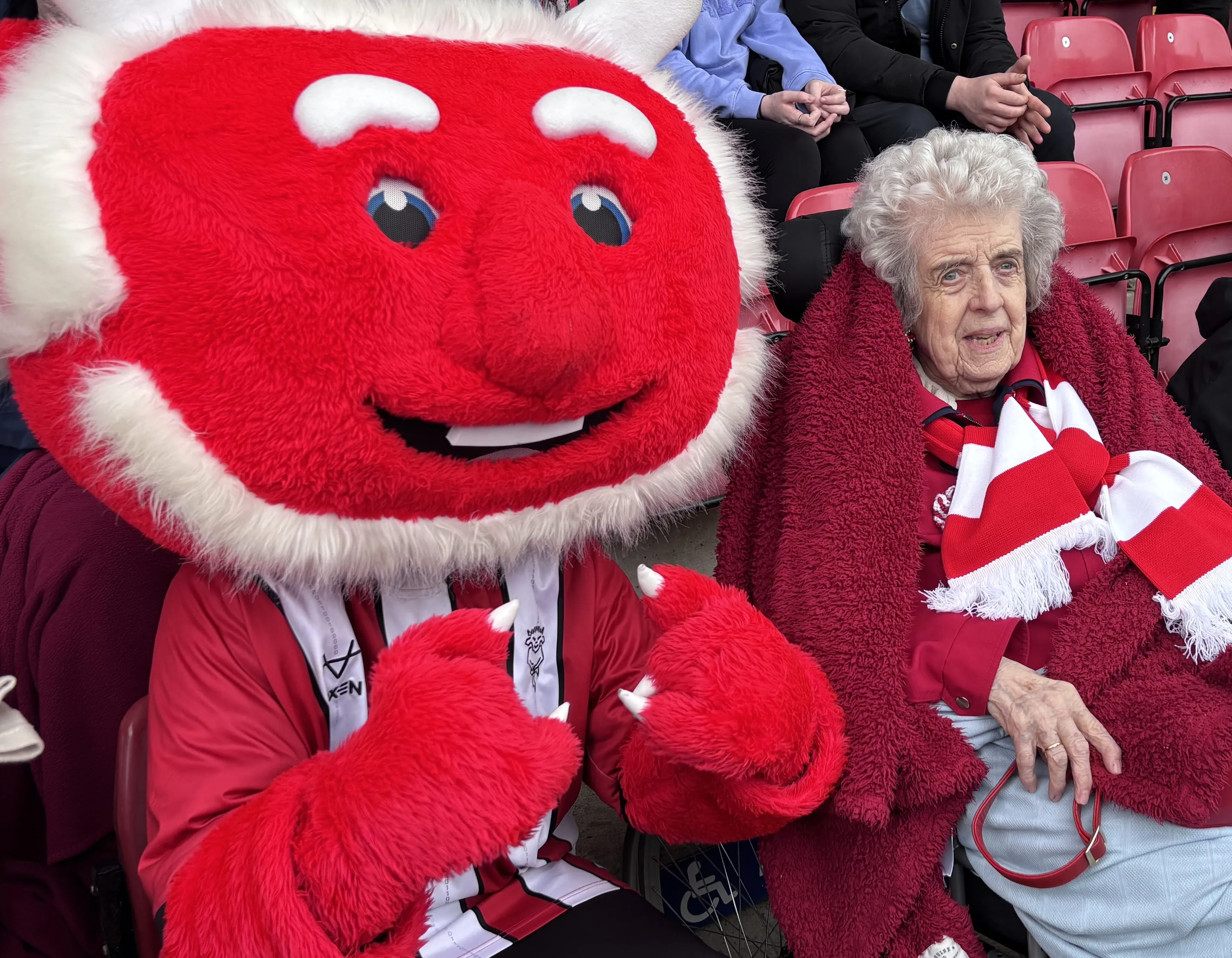  Wish fulfilment as resident attends Lincoln City Football match 