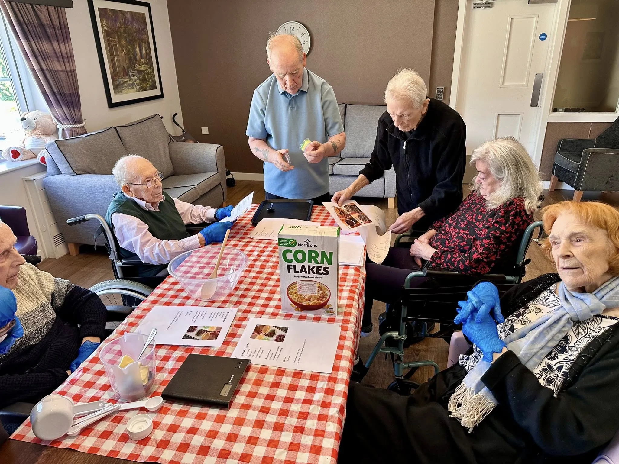 Residents enjoy a delicious baking session