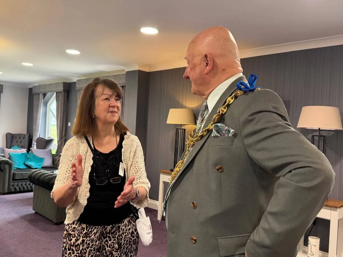 A visit from the Mayor! 