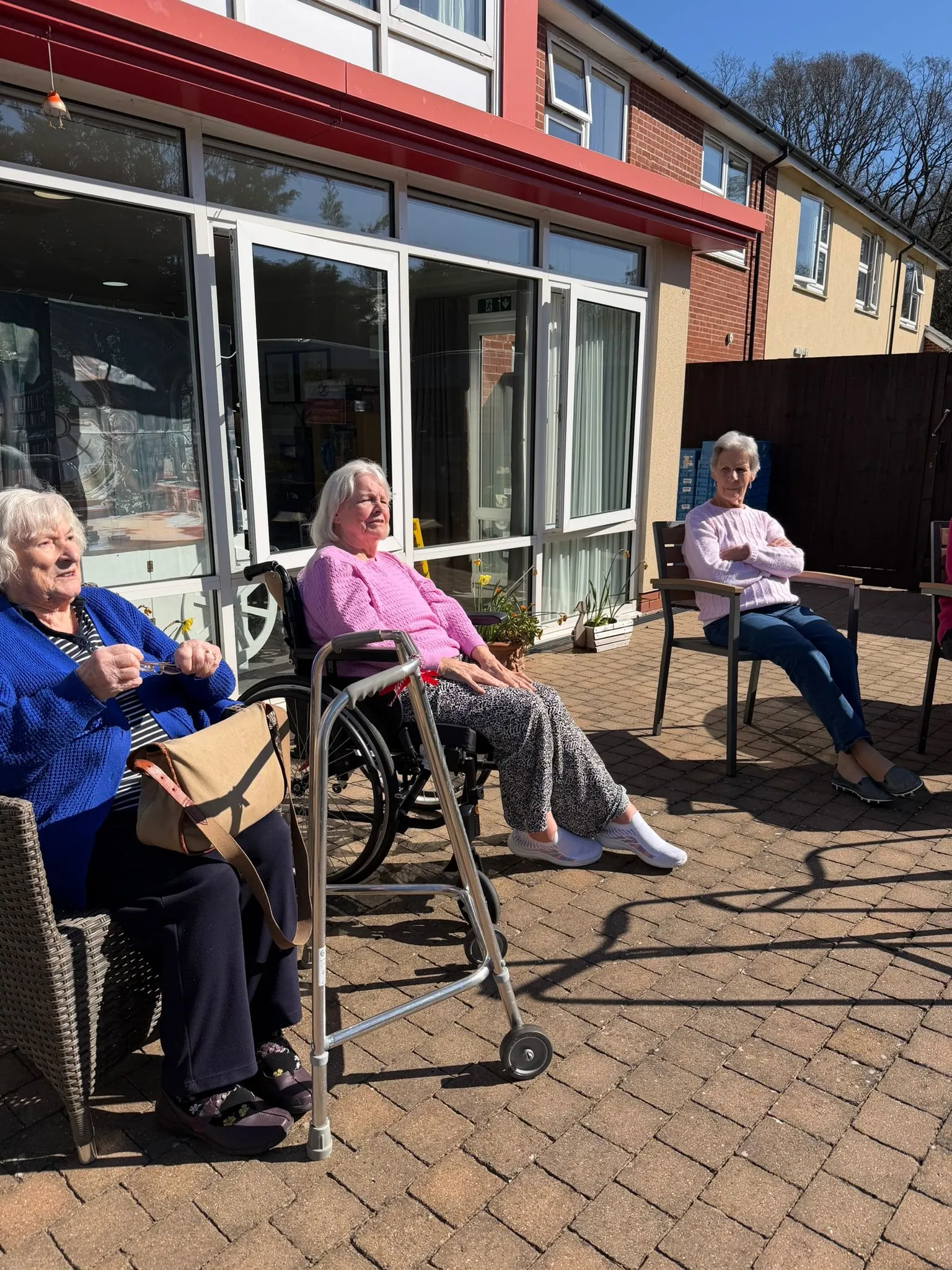 Enjoying the spring sunshine