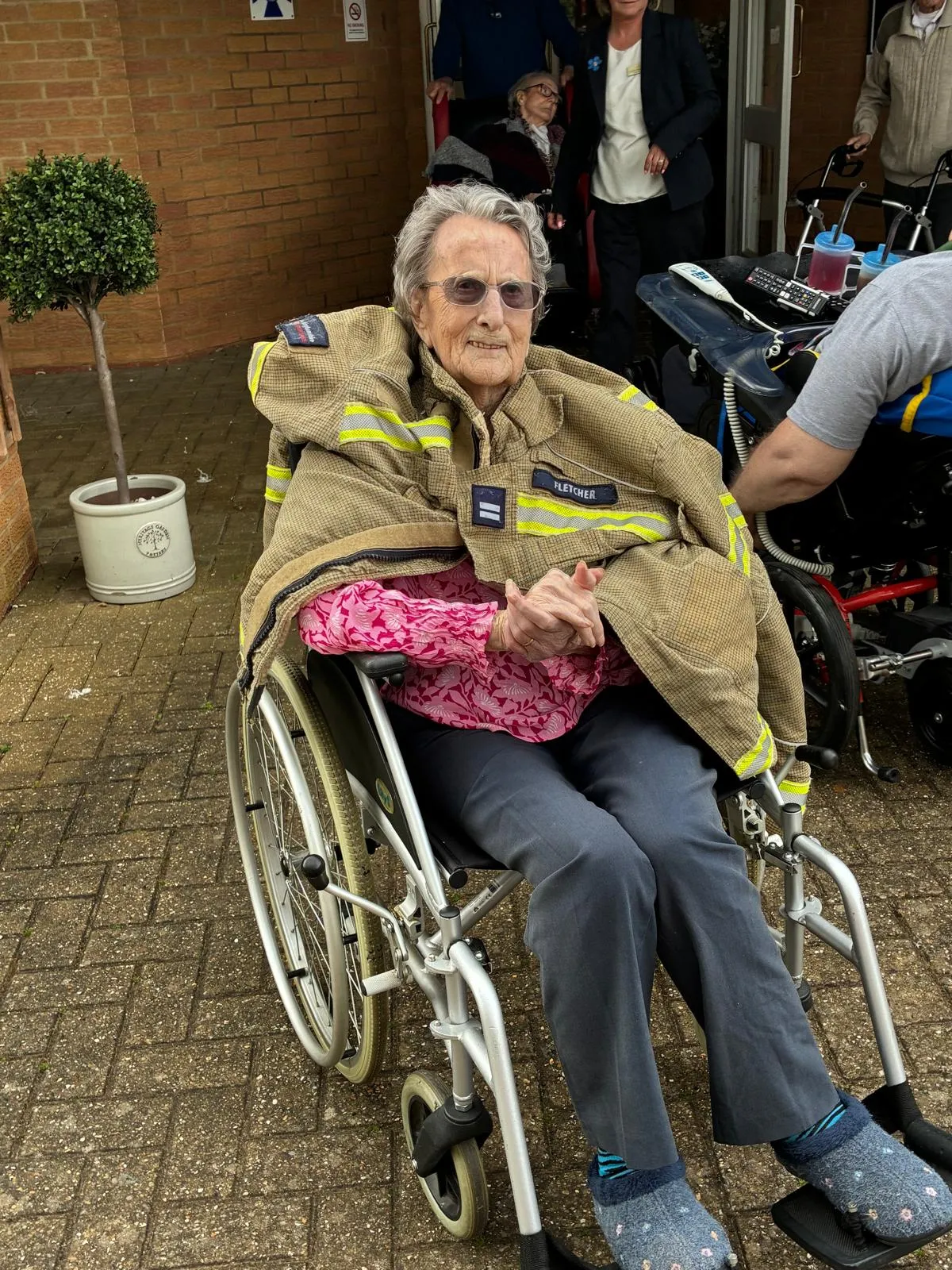 Fire fighters bring smiles 