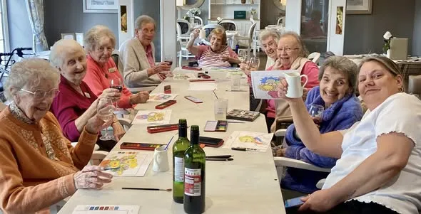 Paint and sip celebration 