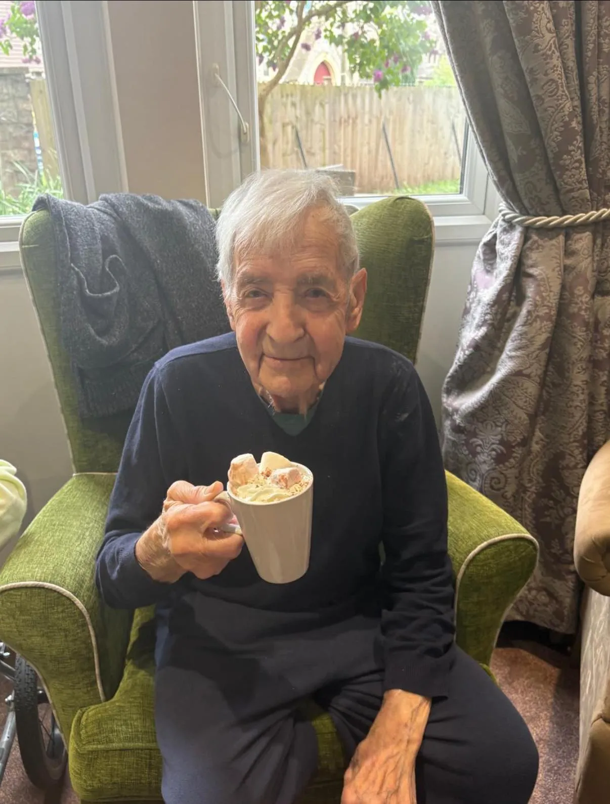 Hot chocolate on a rainy day
