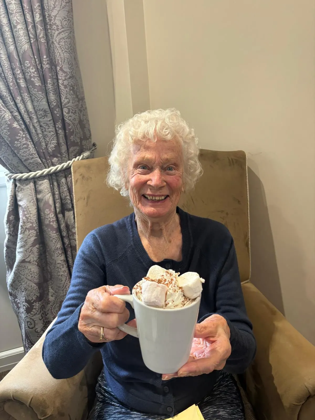 Hot chocolate on a rainy day