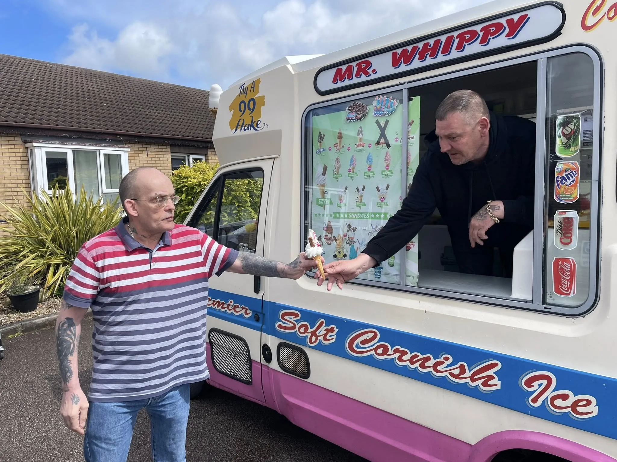 Mr Whippy pays a visit to the home 