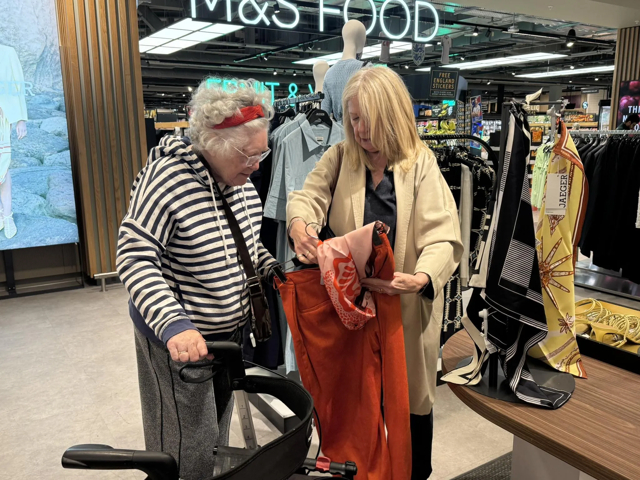 Shopping trip for a new outfit