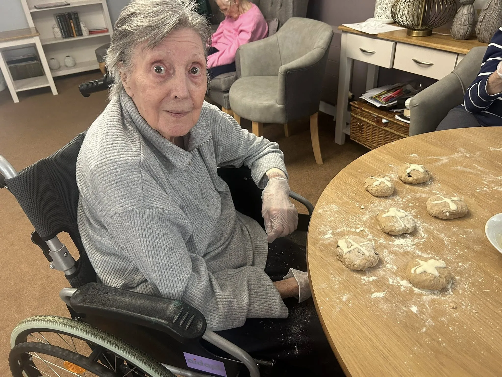 Hot cross bun making! 