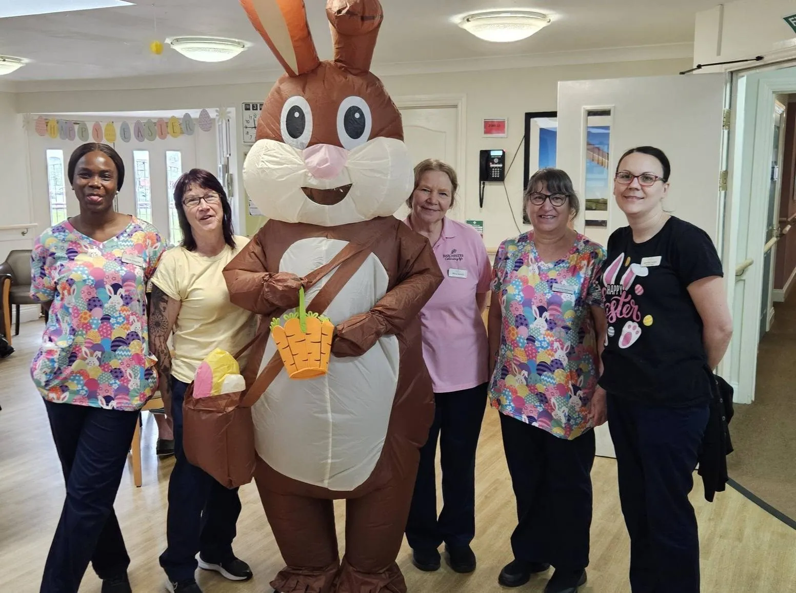 Easter bunny visits Harton Grange 