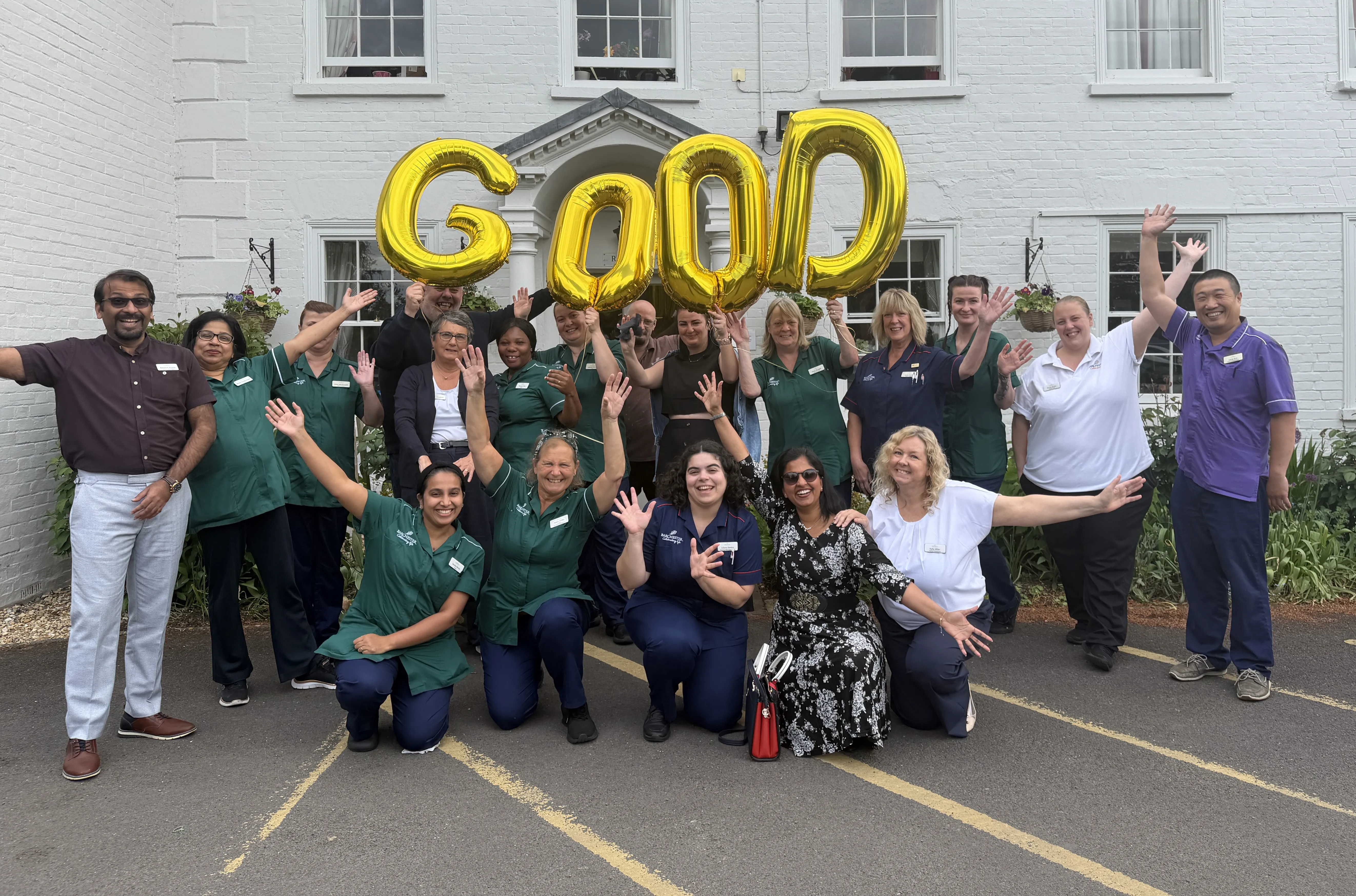 Milford House is celebrating their CQC Good rating