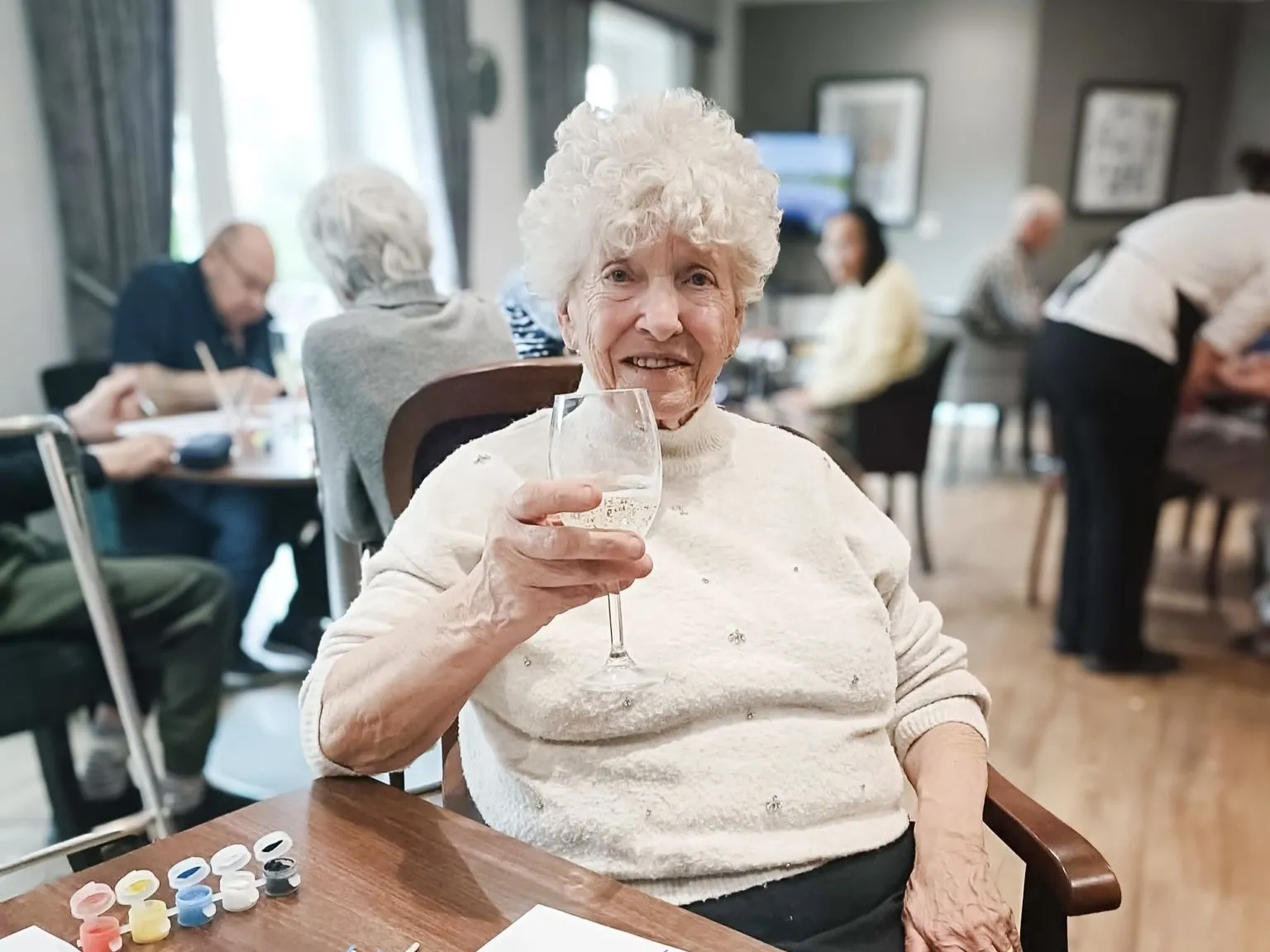 Paint and sip event 