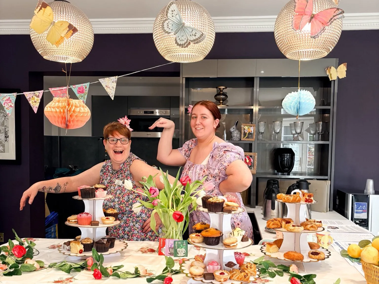 Spring-themed afternoon tea