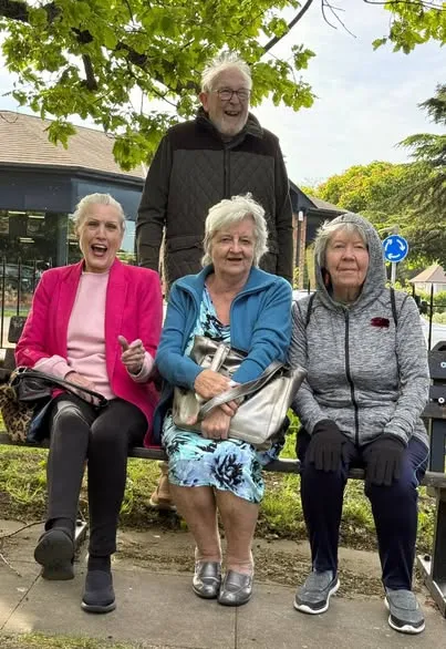Enjoying a fun walk with friends!