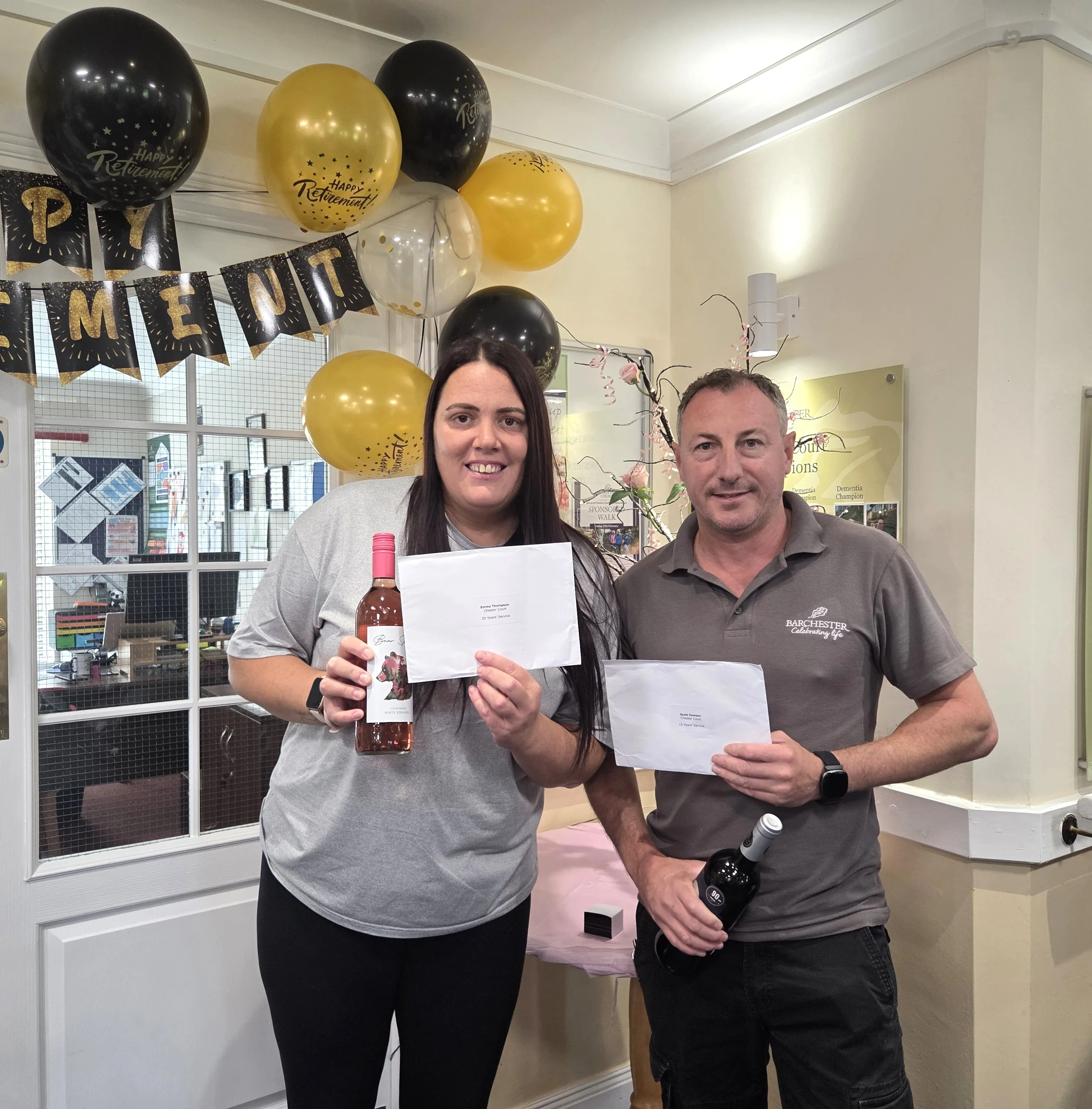 Colleagues celebrate long service