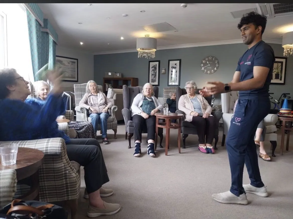 Inclusive Sports visit Herne Place
