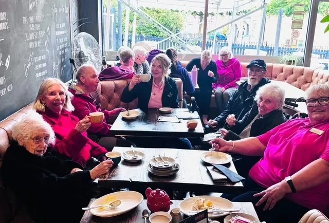 Our residents of Lancaster Grange, enjoying a dementia friendly trip into our local community