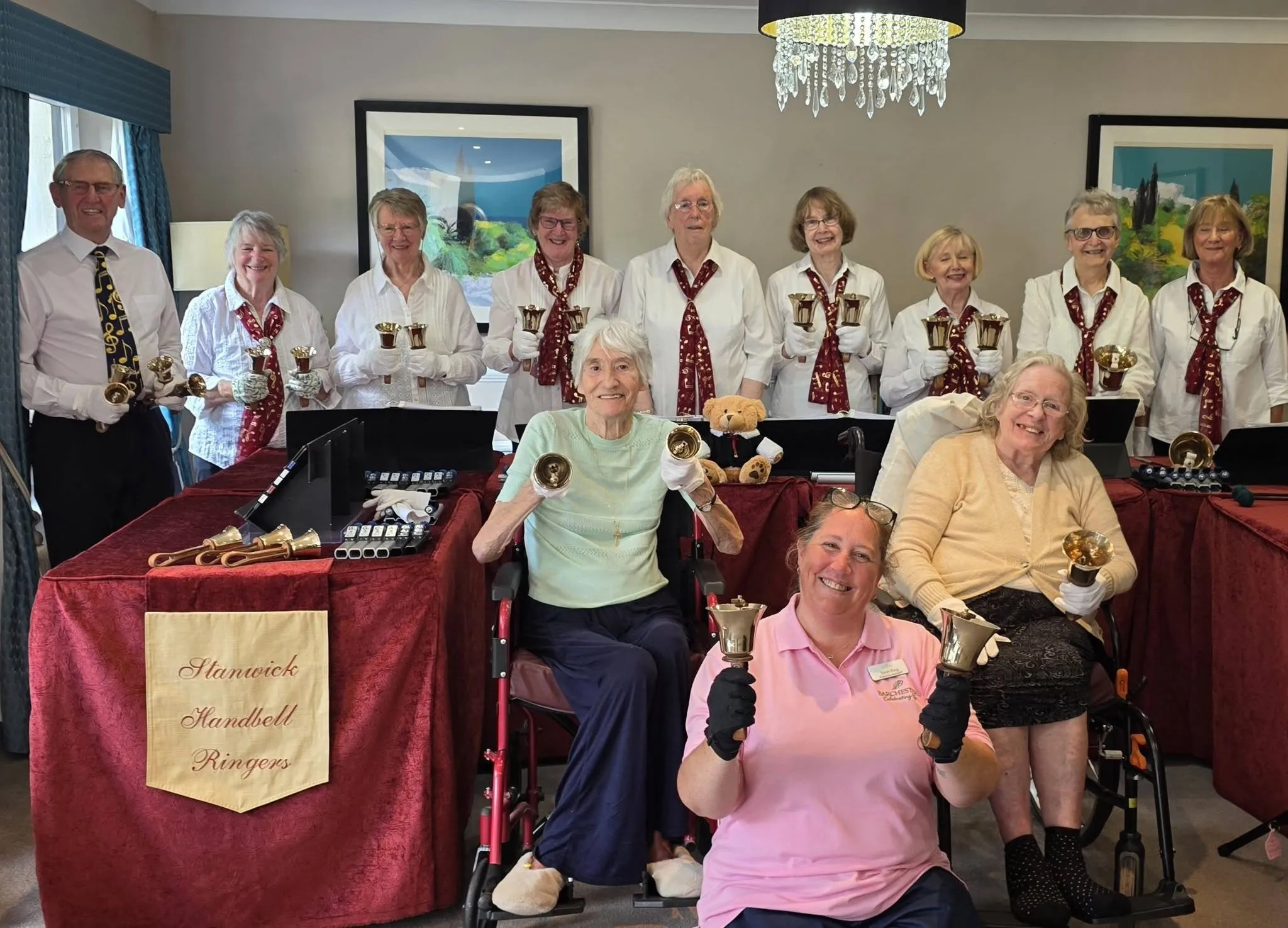The Stanwick Handbell Ringers Visit