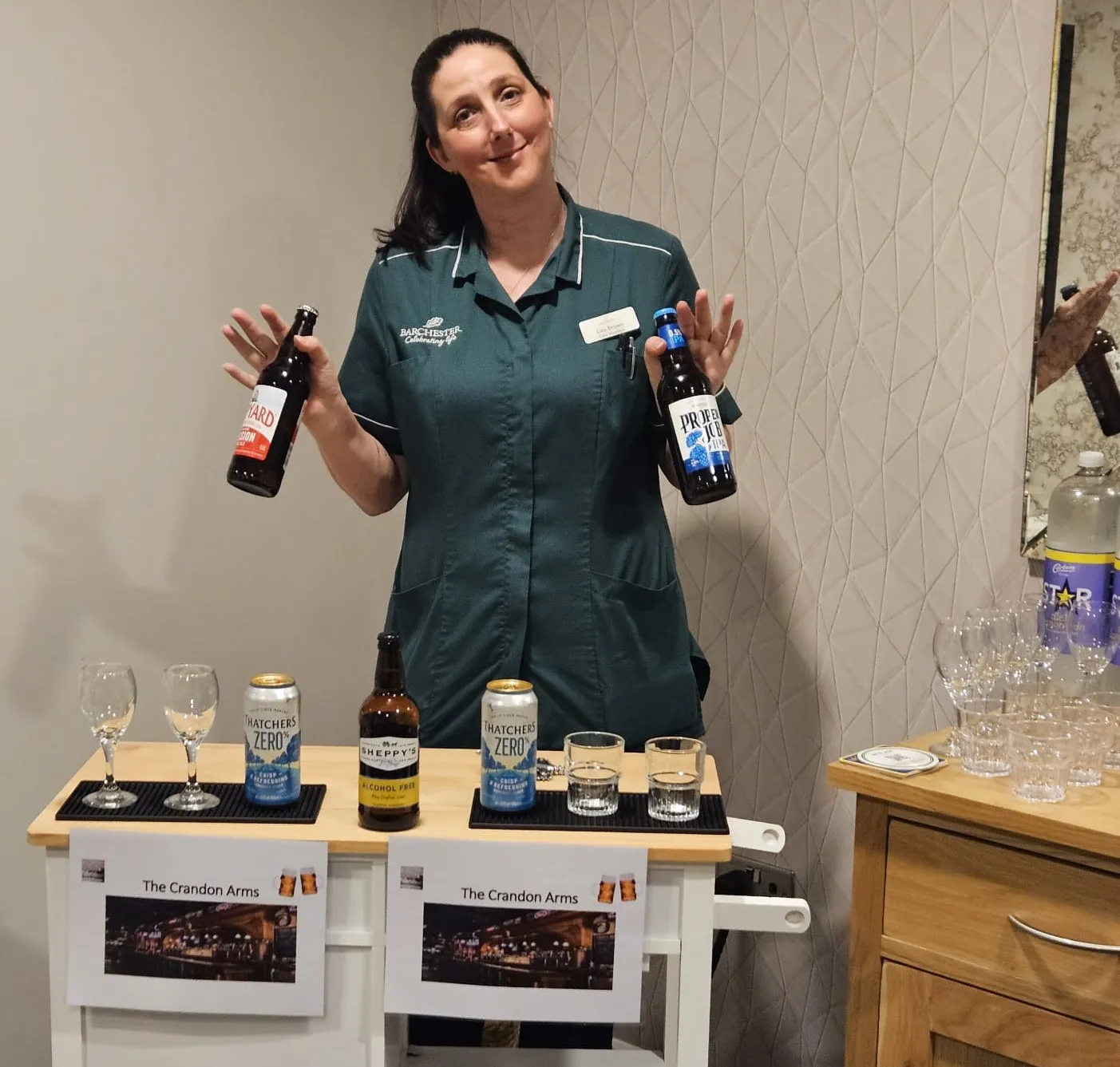 Residents Enjoy Pop-up Pub & Games on Memory Lane