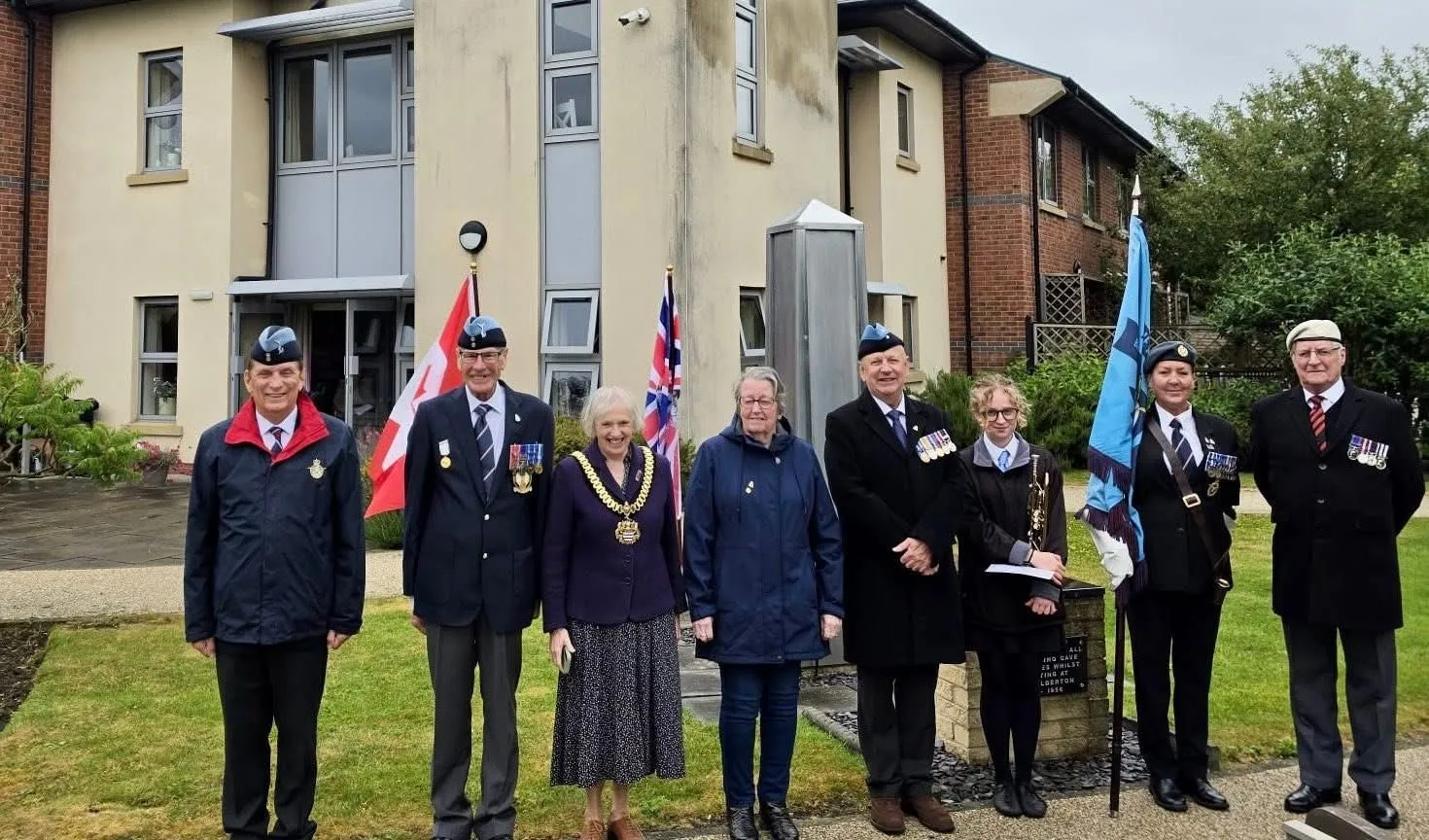 RAFA Balderton memorial service here at our care home, Lancaster Grange