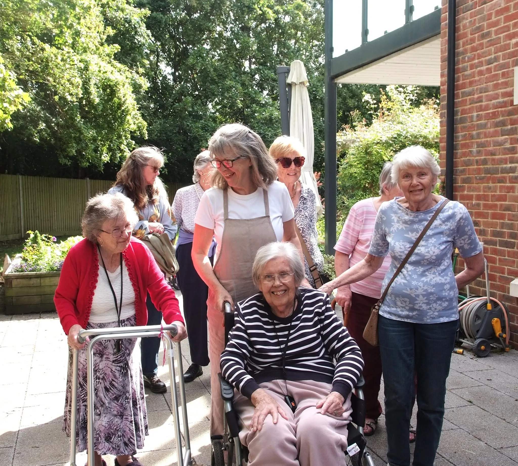 Walking club at Waterside Court