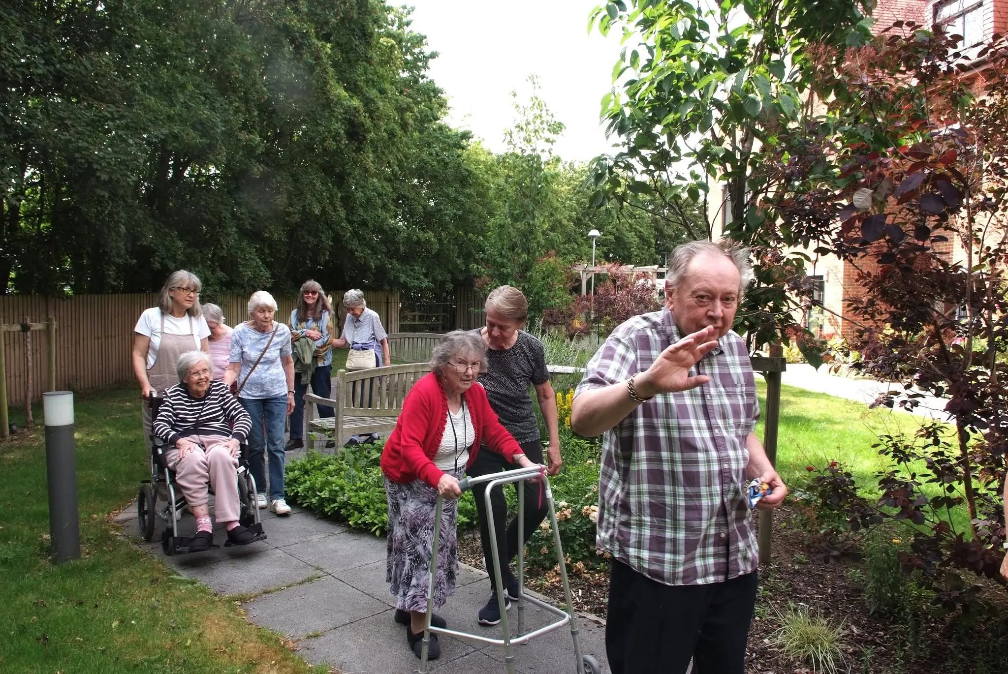 Walking club at Waterside Court