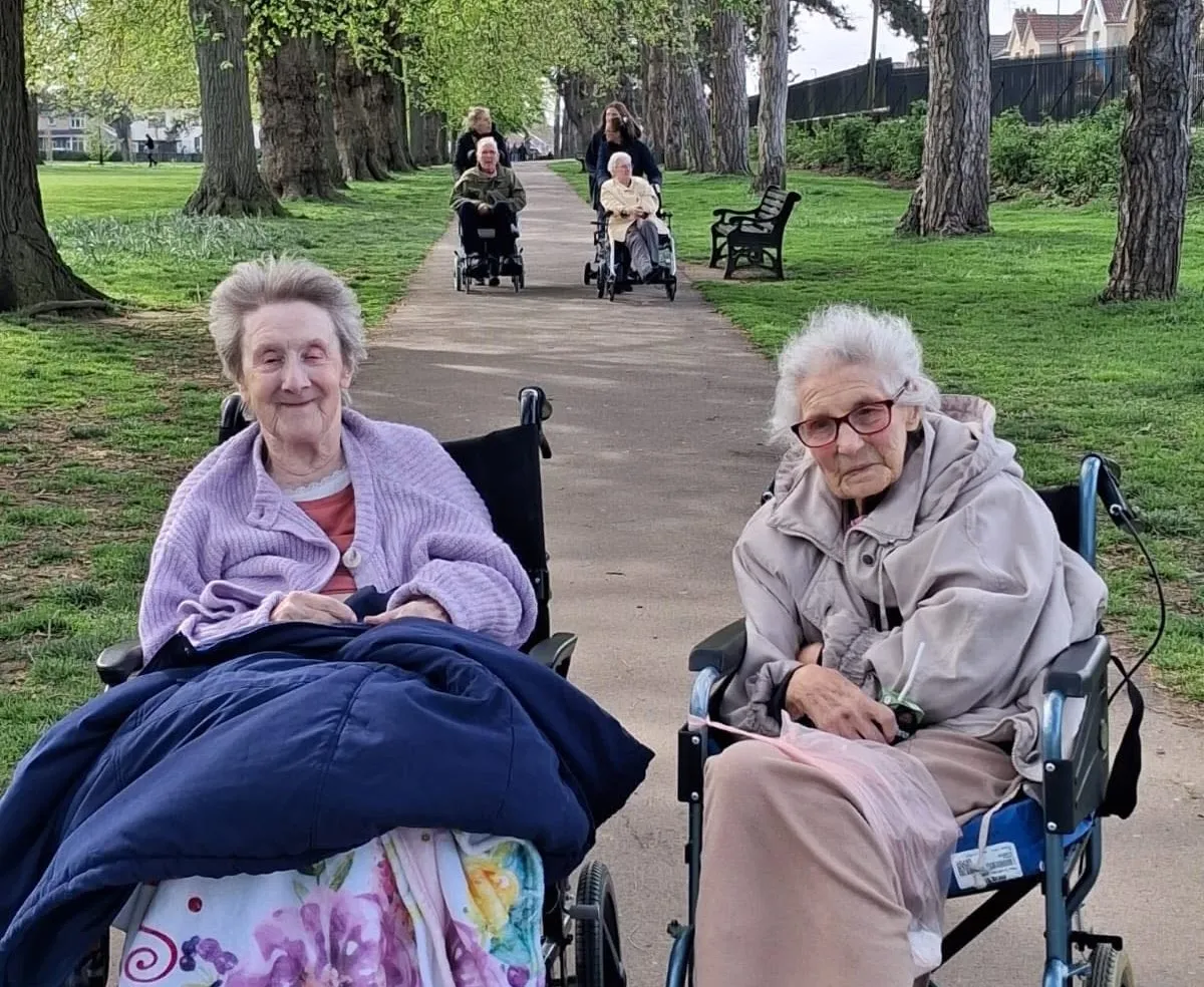 Minibus trip to Page Park in Kingswood
