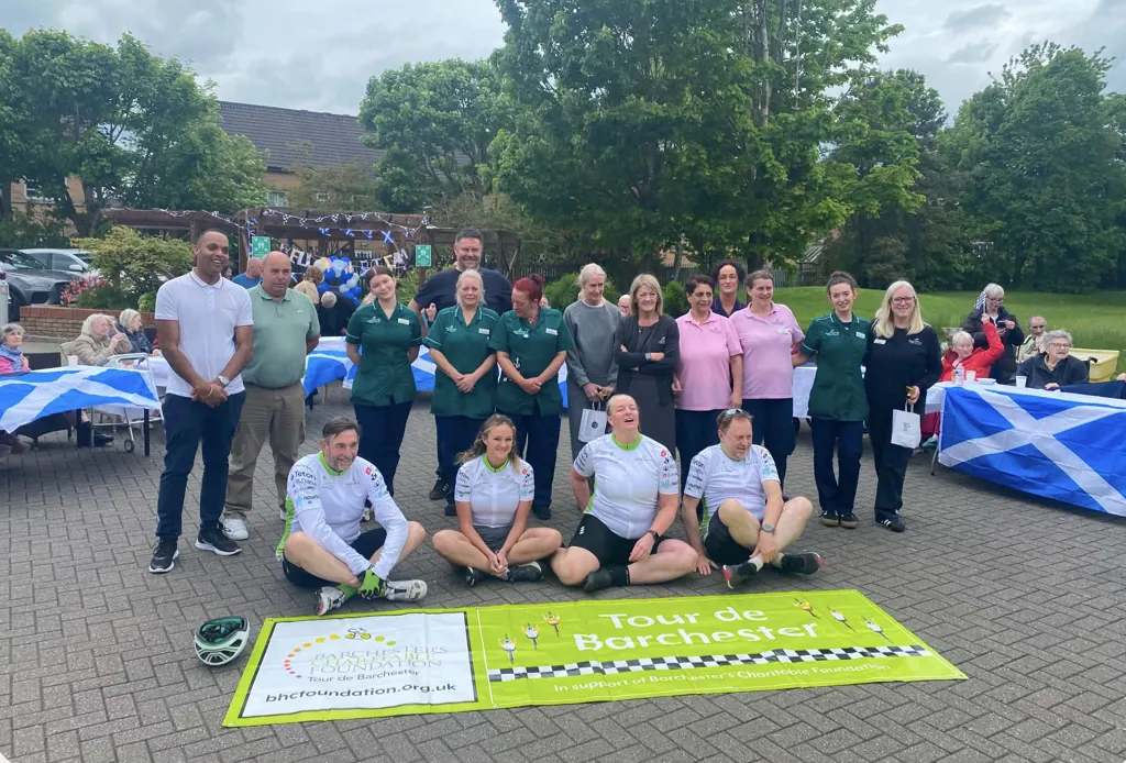 Tour De Barchester finish line 