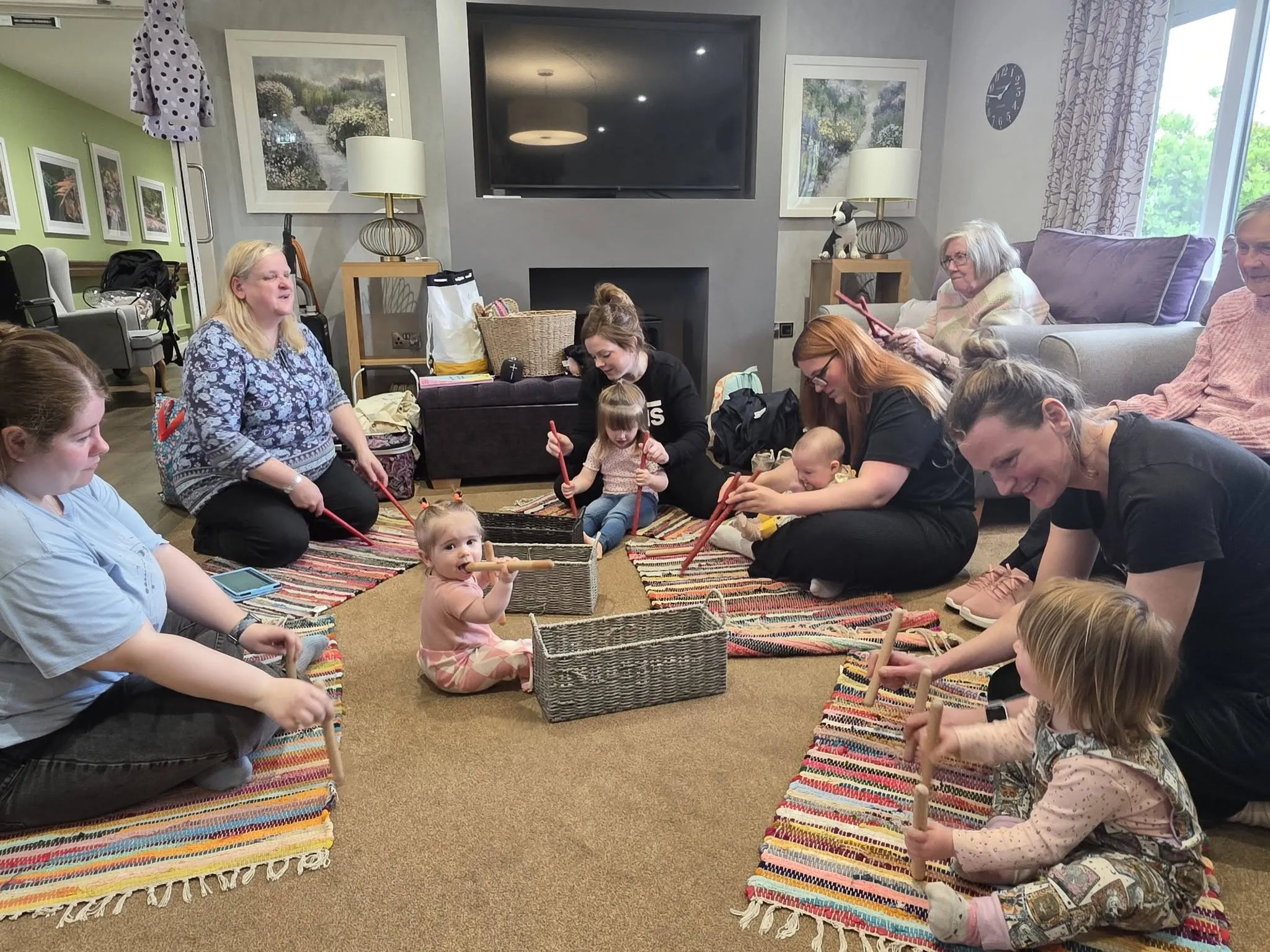 Intergenerational fun with our friends 