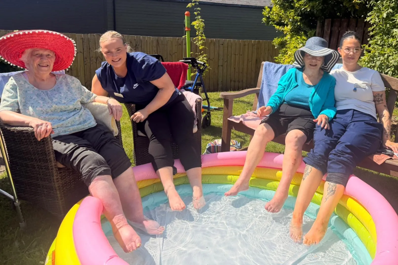 Fun in the sun at garden party