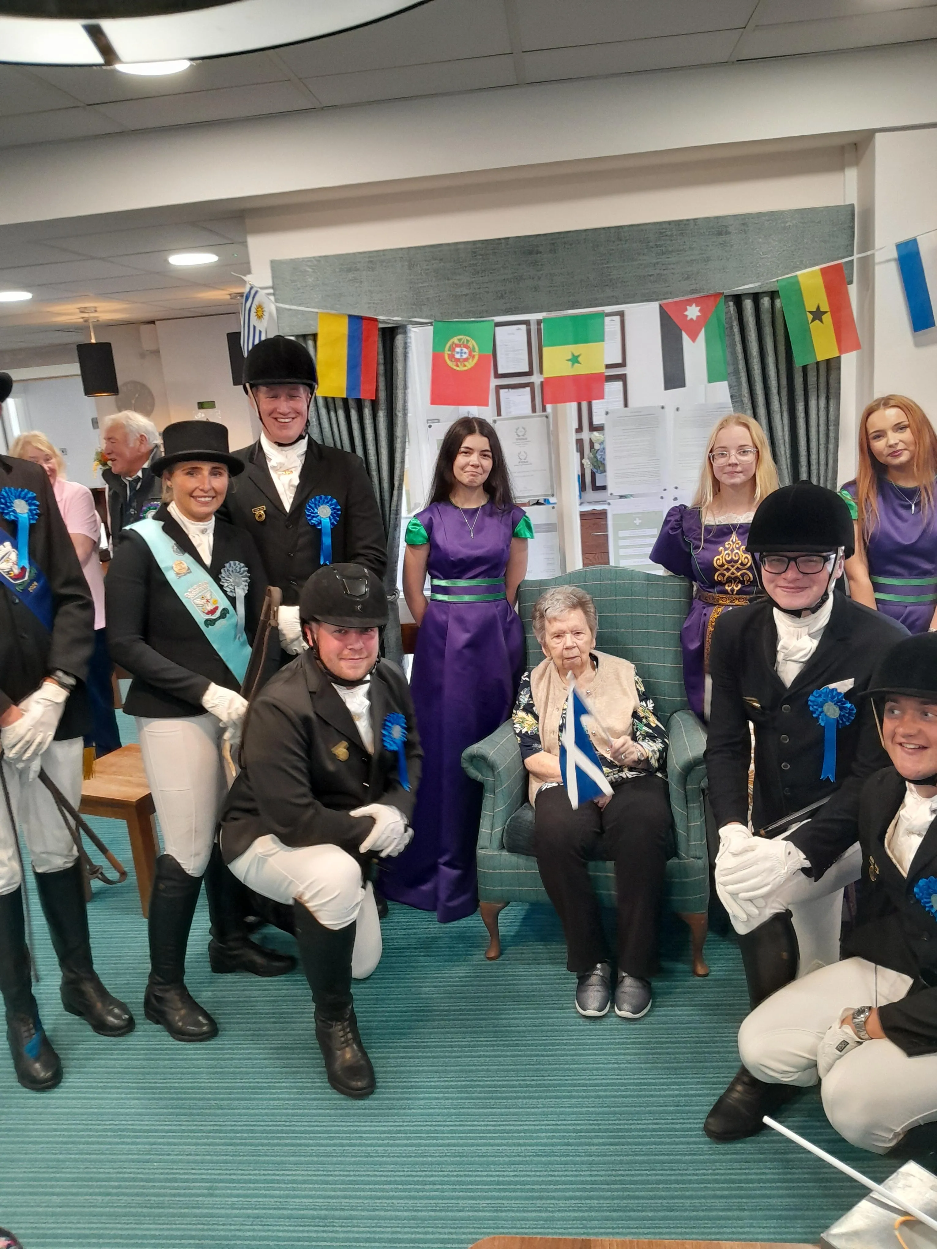 Queen of the South and Cornets party visit