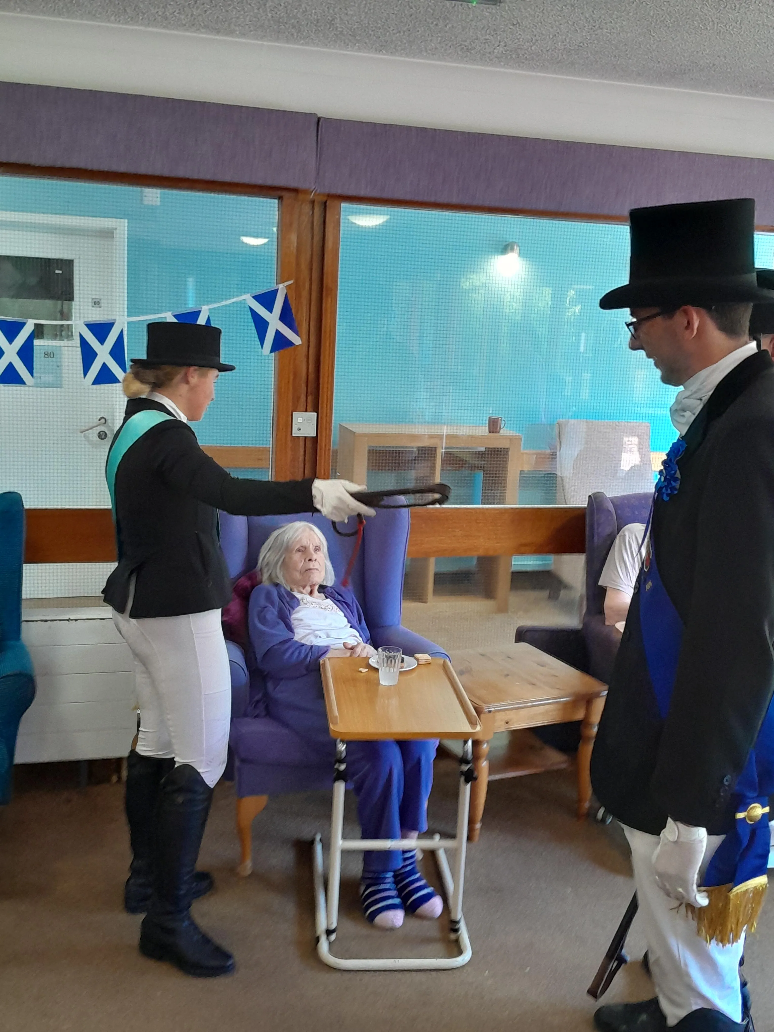 Queen of the South and Cornets party visit