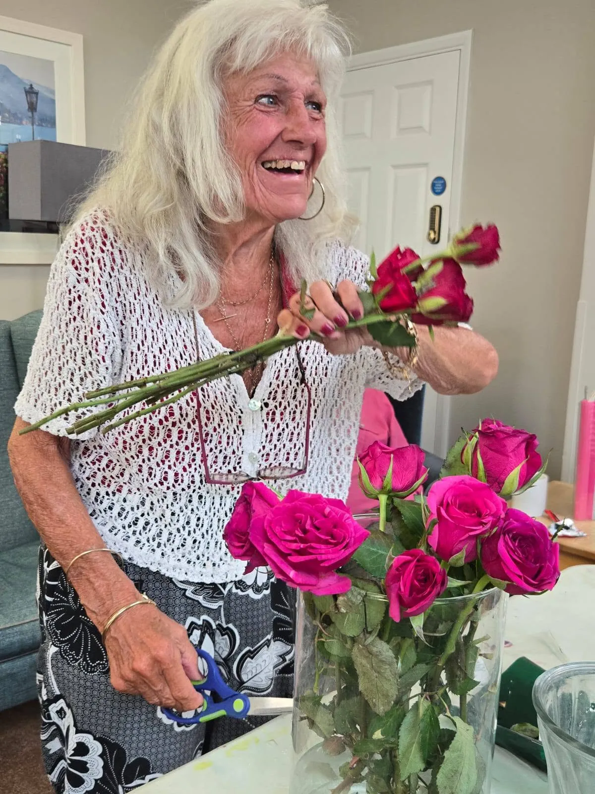 Fun Flower arranging