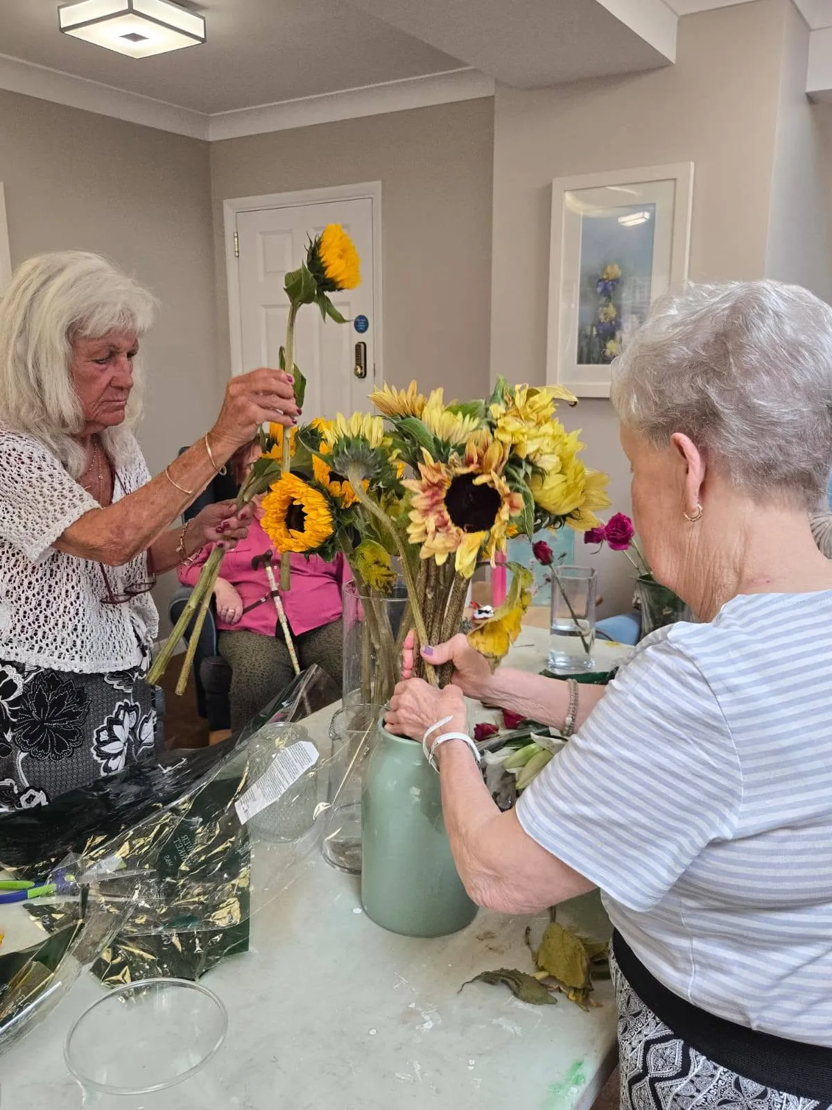 Fun Flower arranging