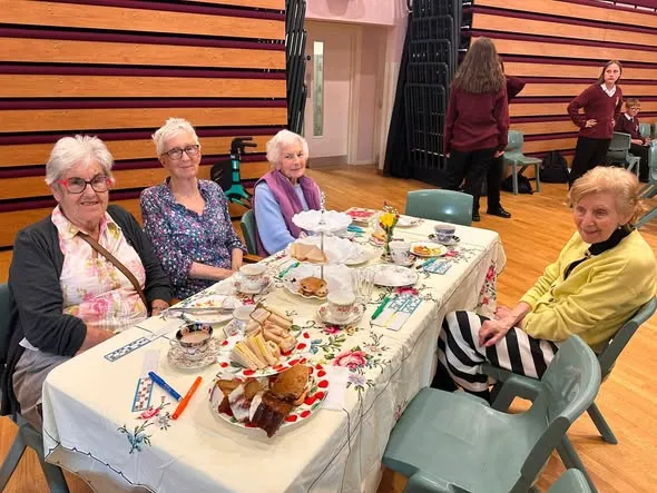 Afternoon tea with local school 