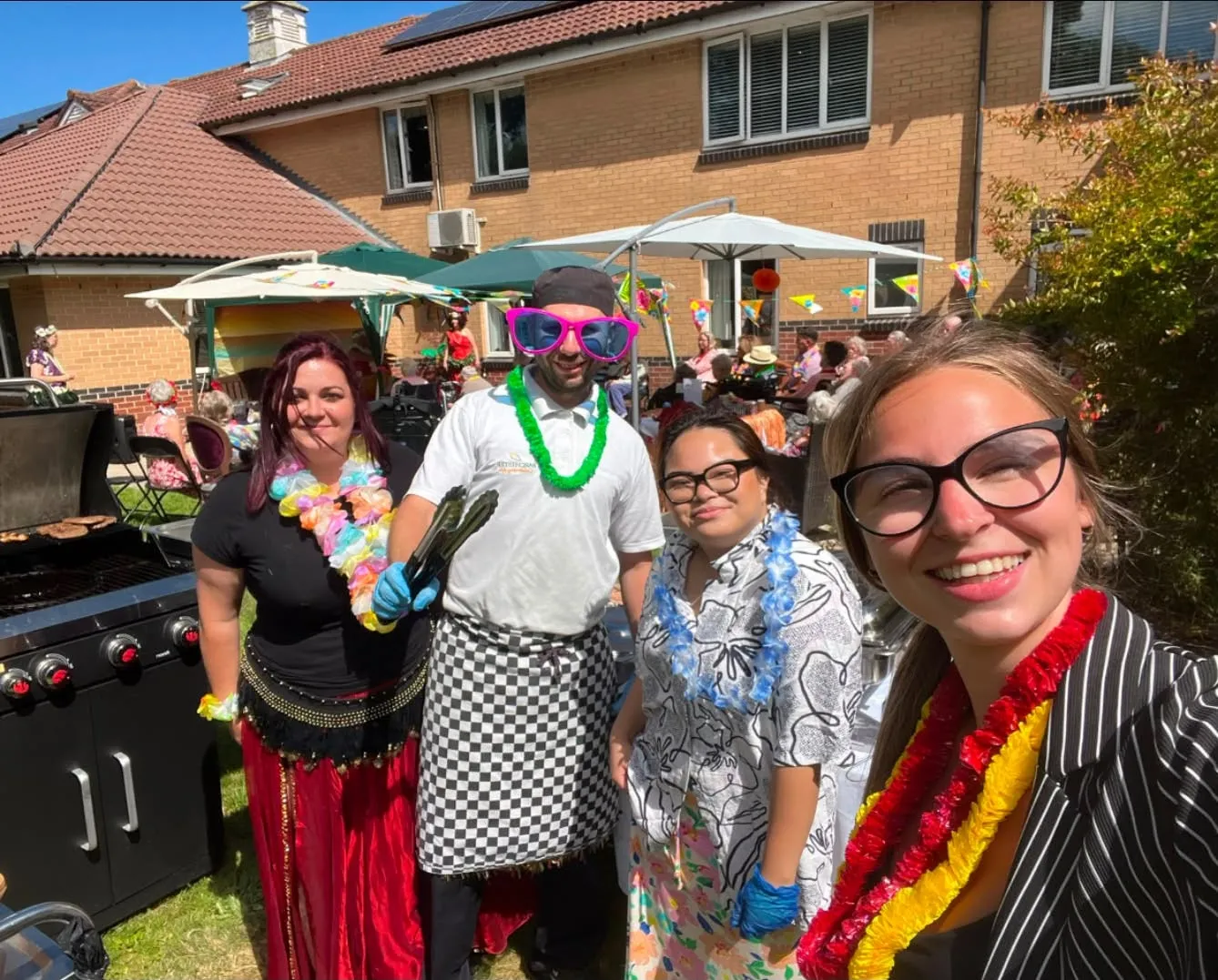 Hawaiian-themed BBQ