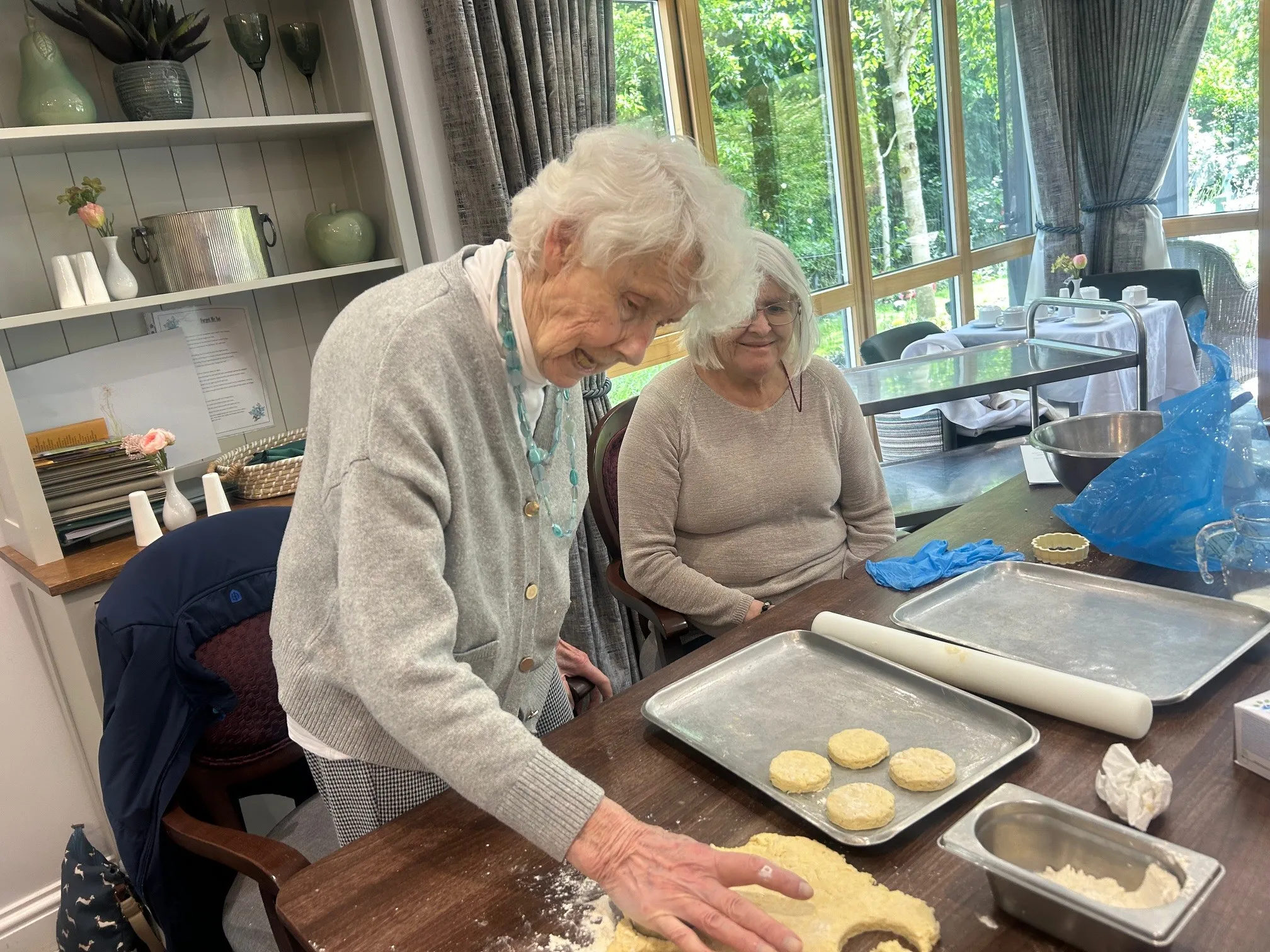 Baking cheese scones