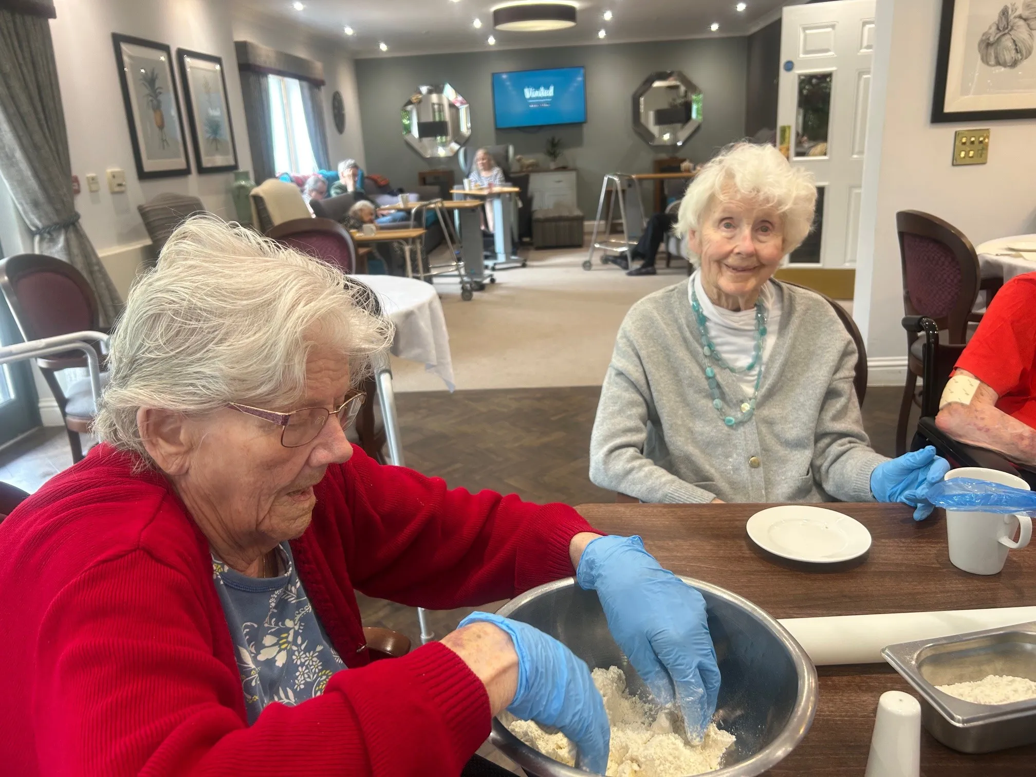 Baking cheese scones