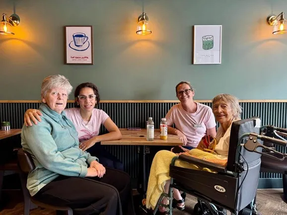 Residents Enjoy a Sunny Walk and Café Visit
