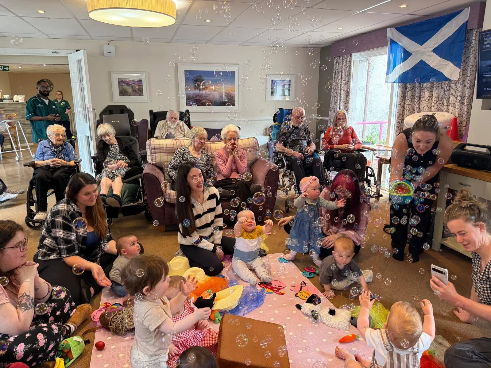 A special visit from the children