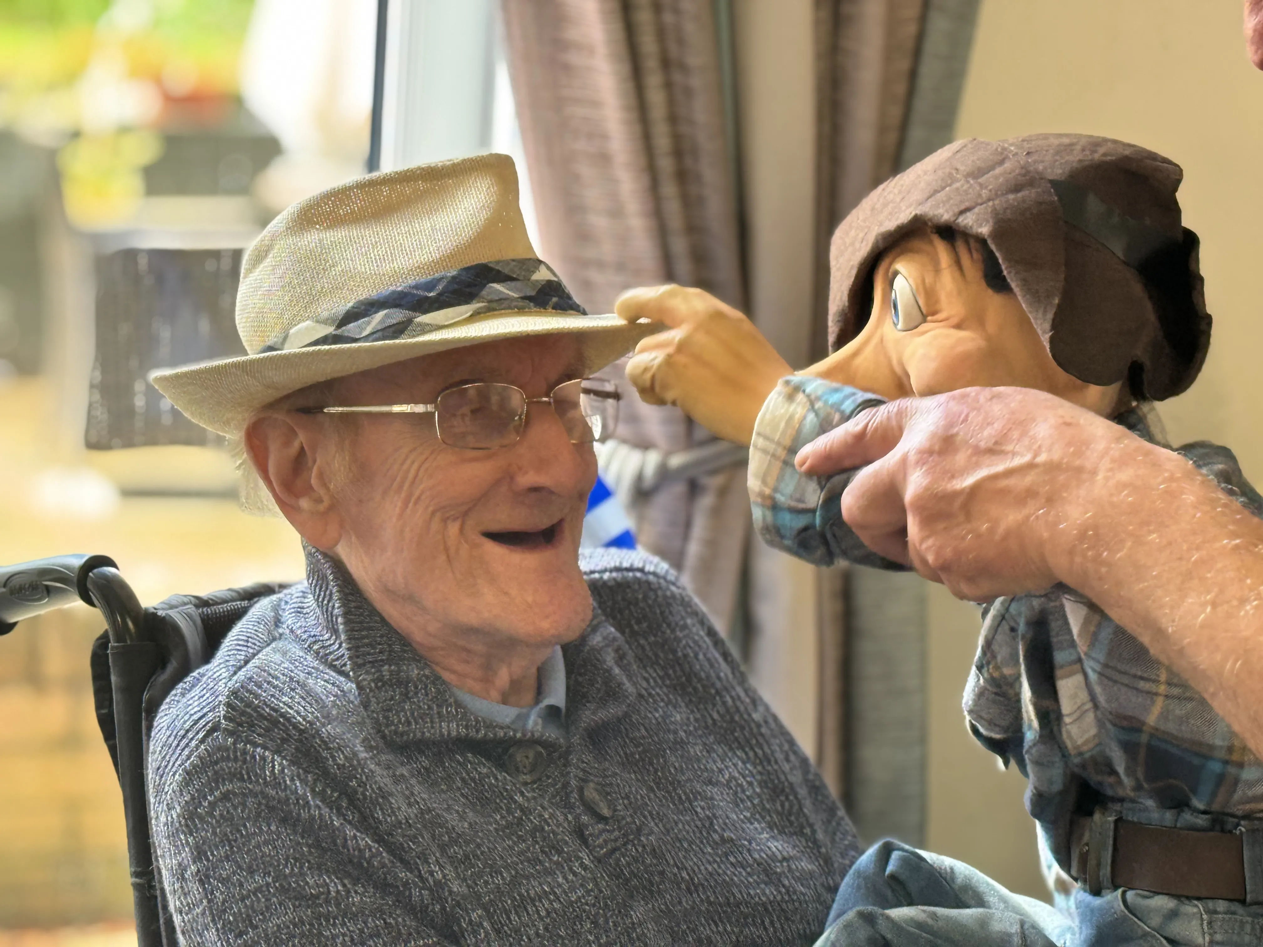 The puppet gang visit!