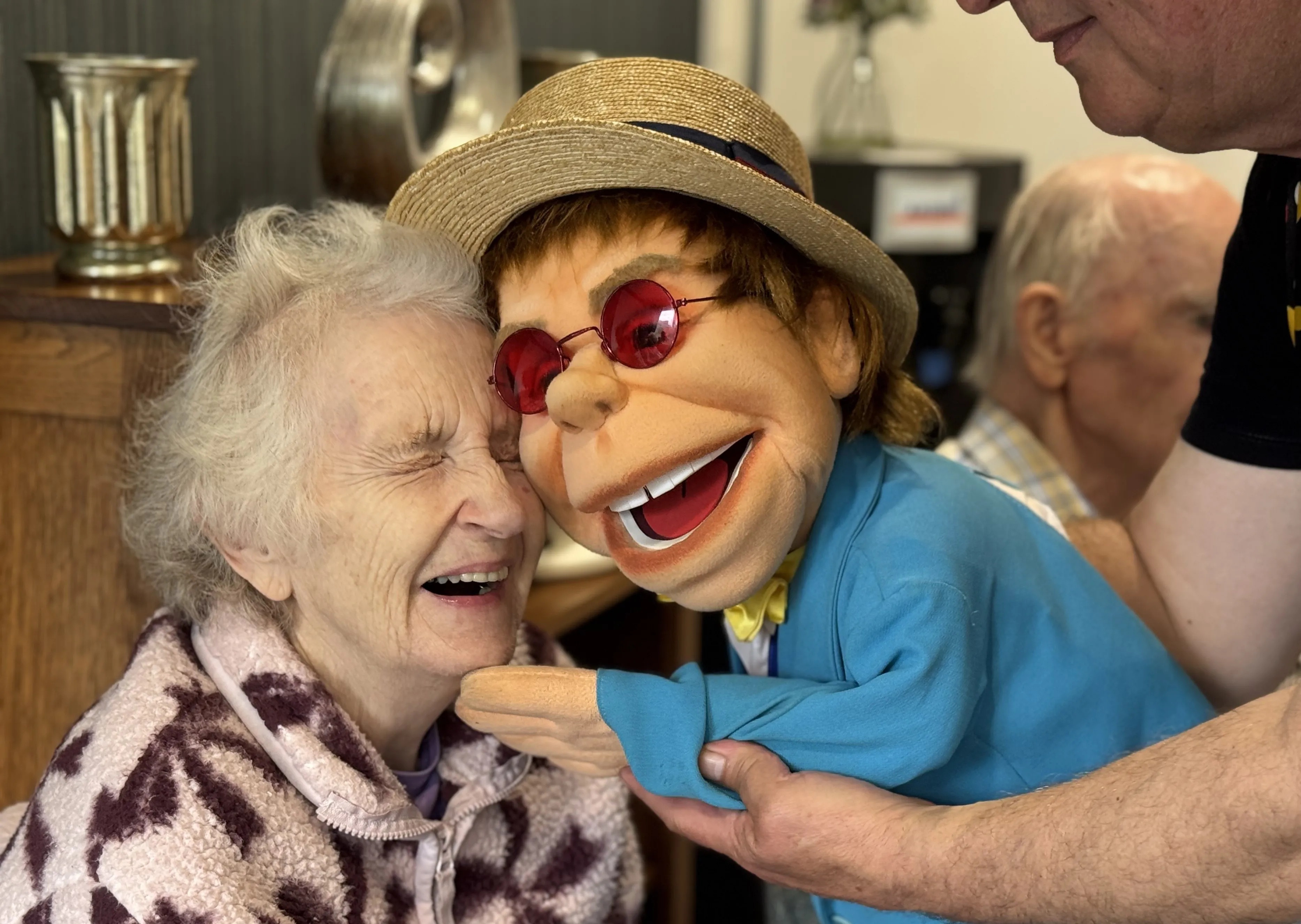 The puppet gang visit!