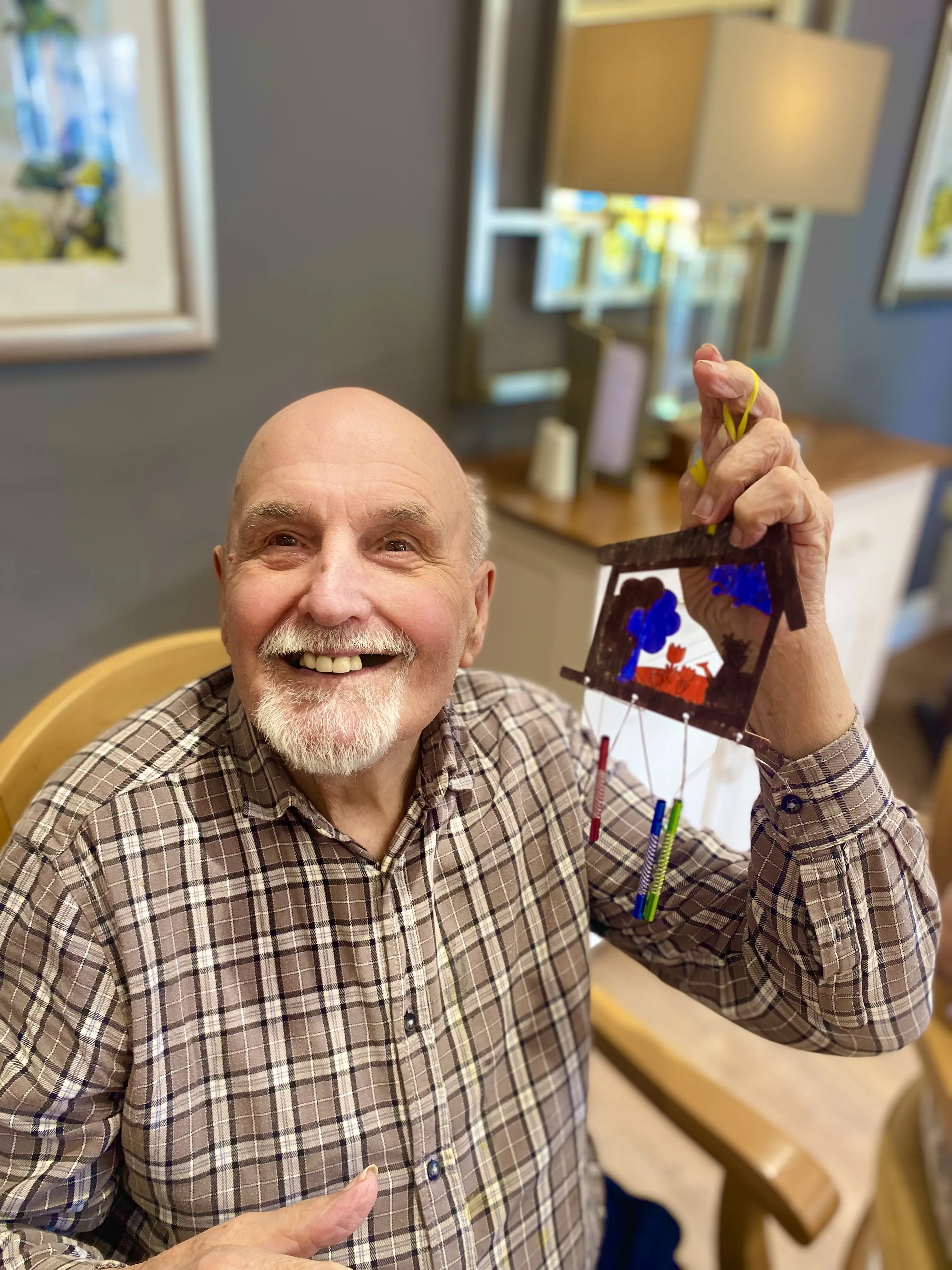 Our Creative Hands group has been busy creating beautiful wind chimes!