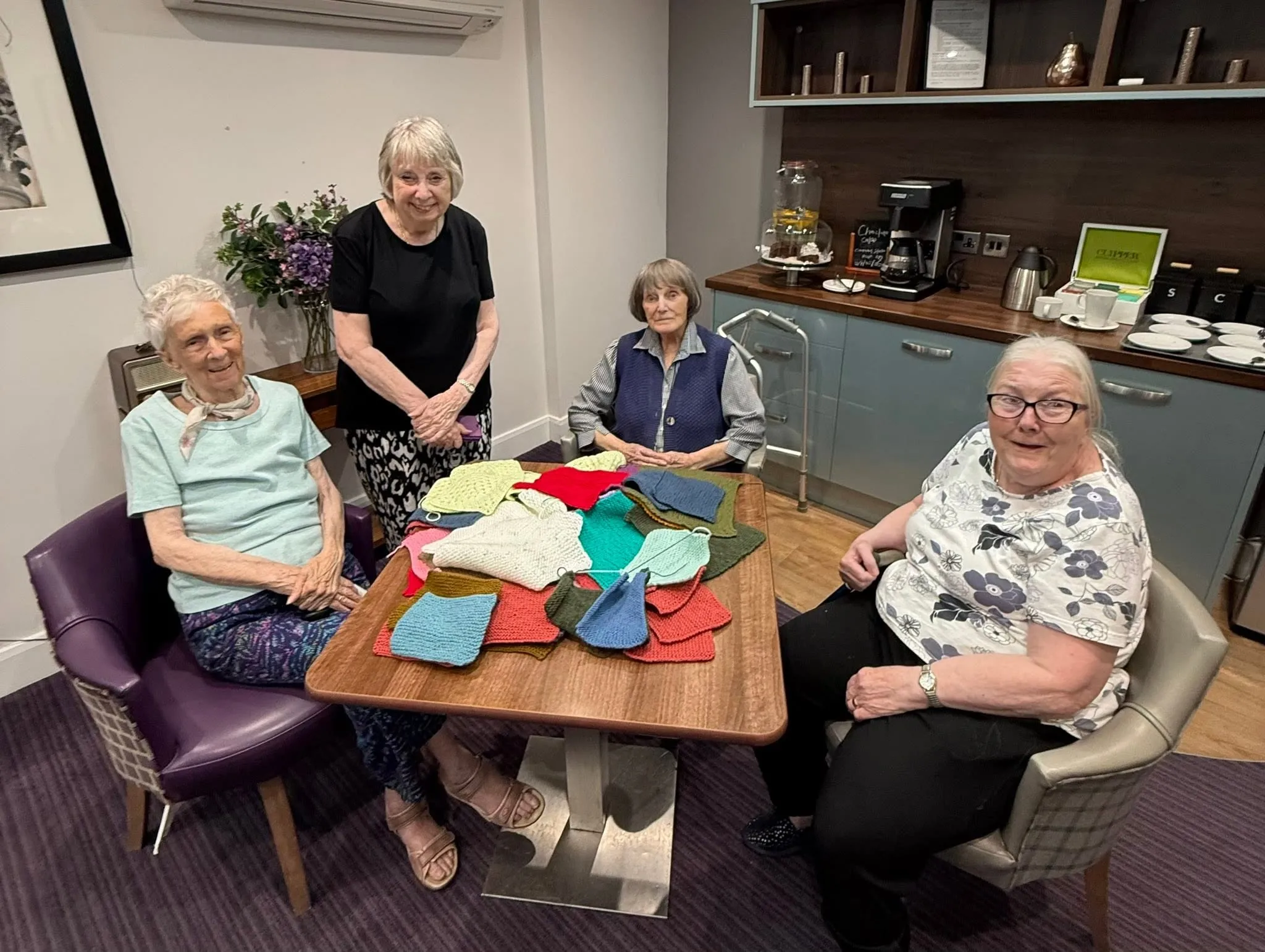 Knitting donation