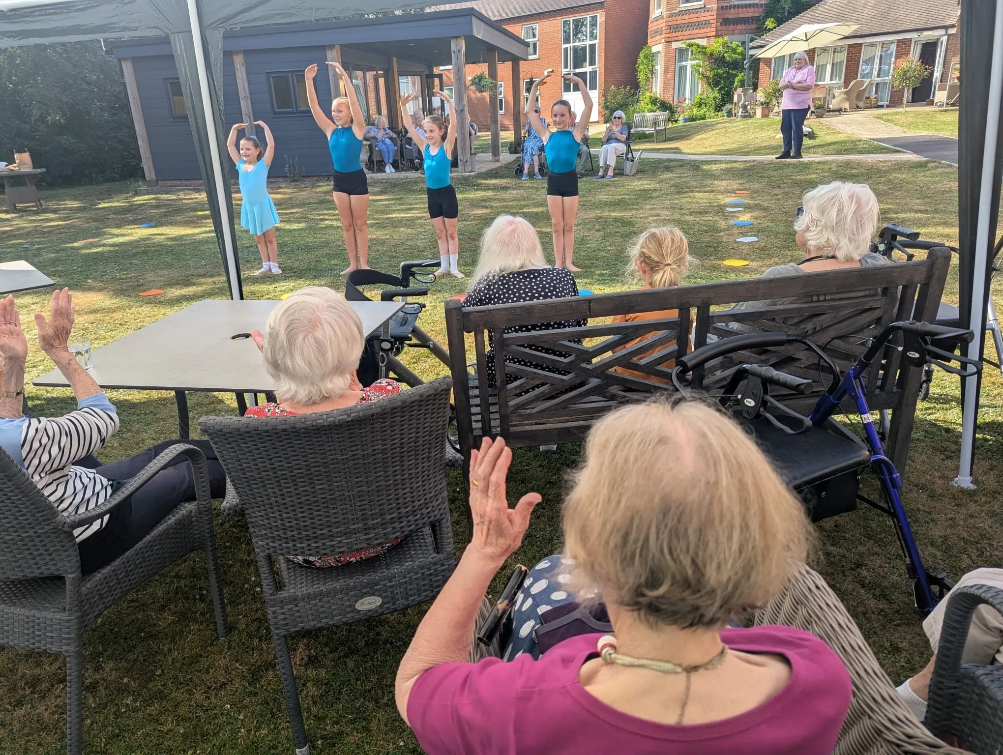 Residents enjoy a Summer Dance Performance