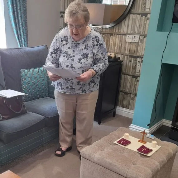 Church Service, Communion and Hymns