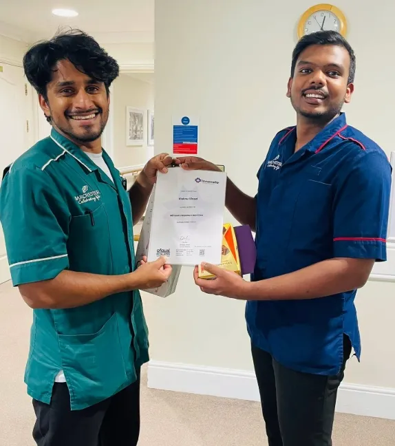 Congratulations to our amazing Care Assistant, Vishnu