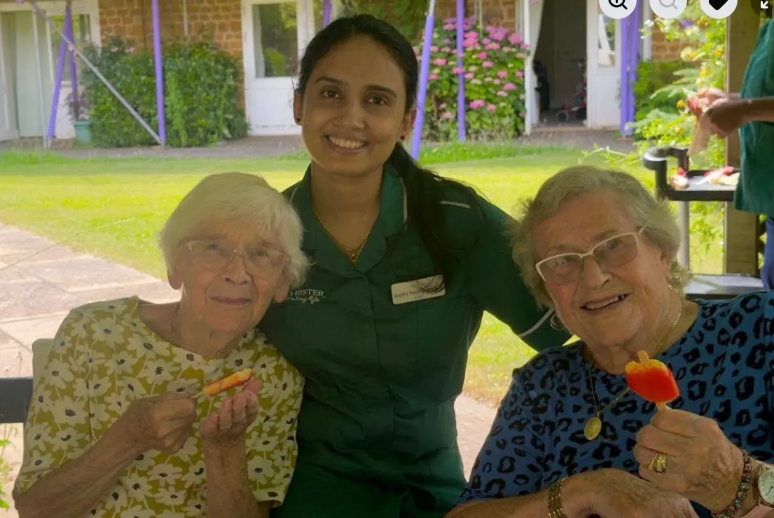 Residents Enjoy the Summer Sun Safely whilst Hydrating